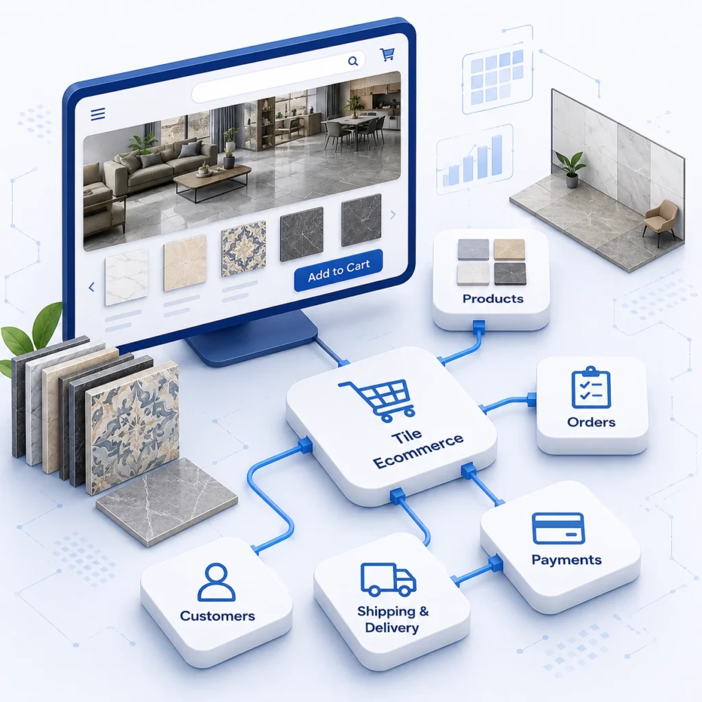 Tile Ecommerce Website Features