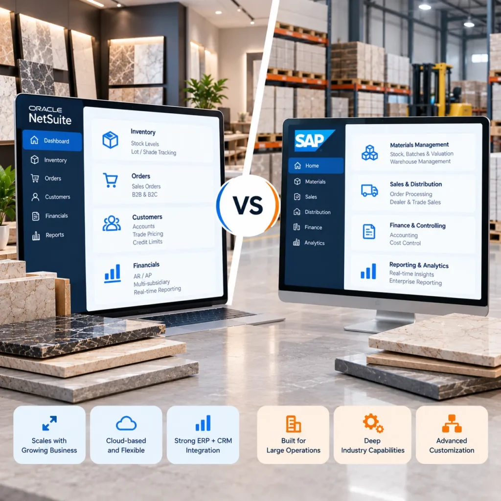 NetSuite vs SAP for Tile Distributors