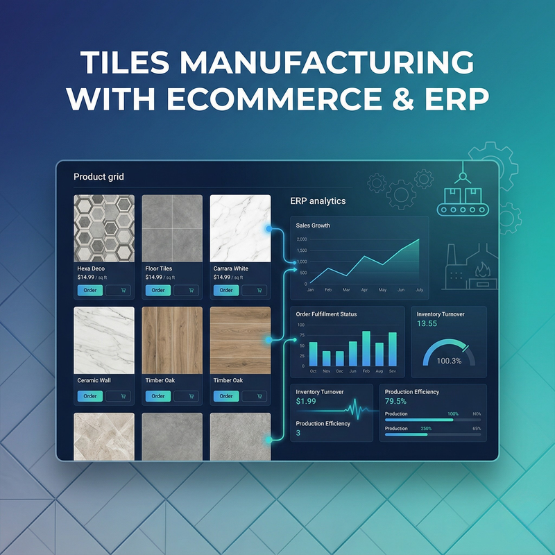 Transforming Tiles Manufacturing with Tailored Ecommerce and ERP Solutions